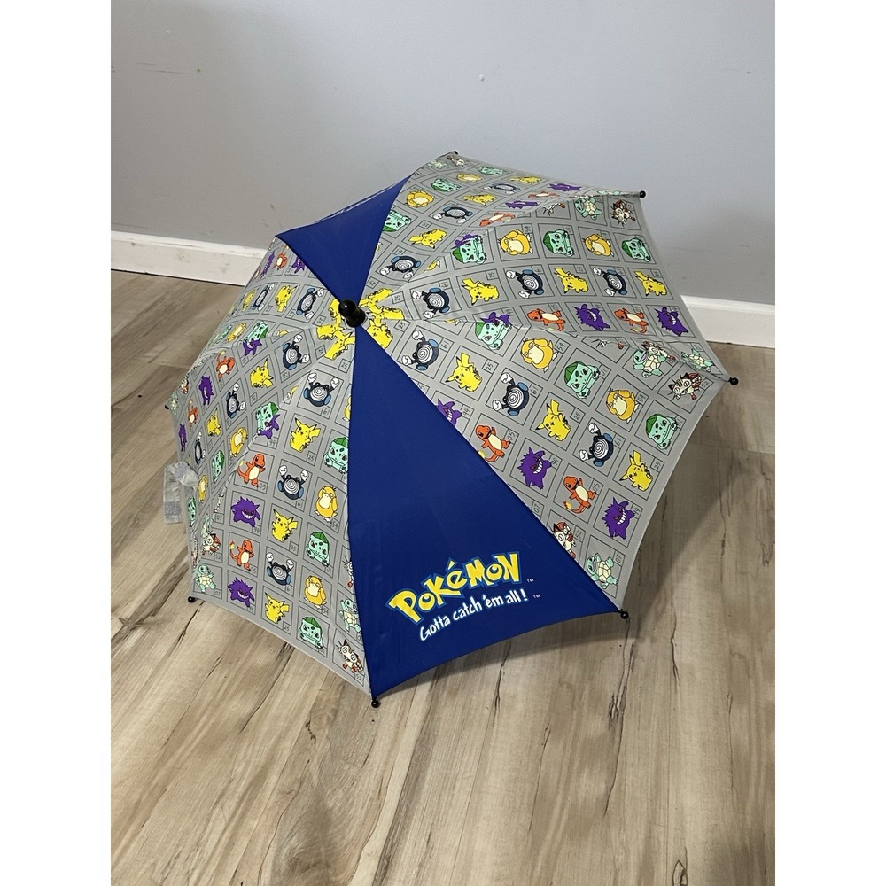 Vintage Pokemon Kids Umbrella with PokΓ© Ball Handle